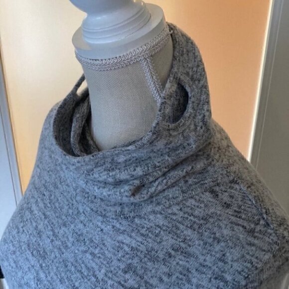 BOBEAU Gray Cowl Neck Built-In Face Mask Sweater Dress Size XS - Picture 6 of 8